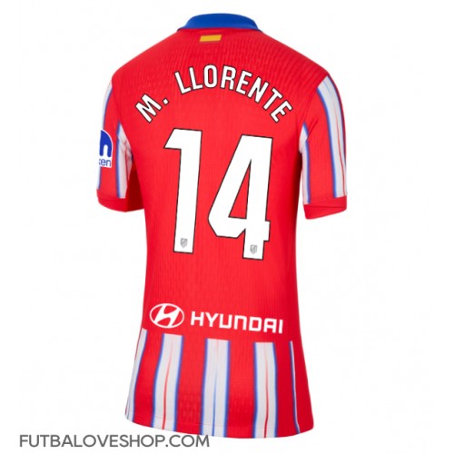 Dres Atletico Madrid Marcos Llorente #14 Domáci pre Ženy 2024-25 Krátky Rukáv